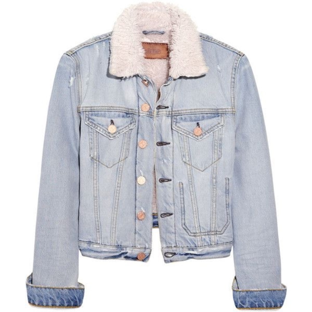 Acne Studios Denim Sherpa Jacket